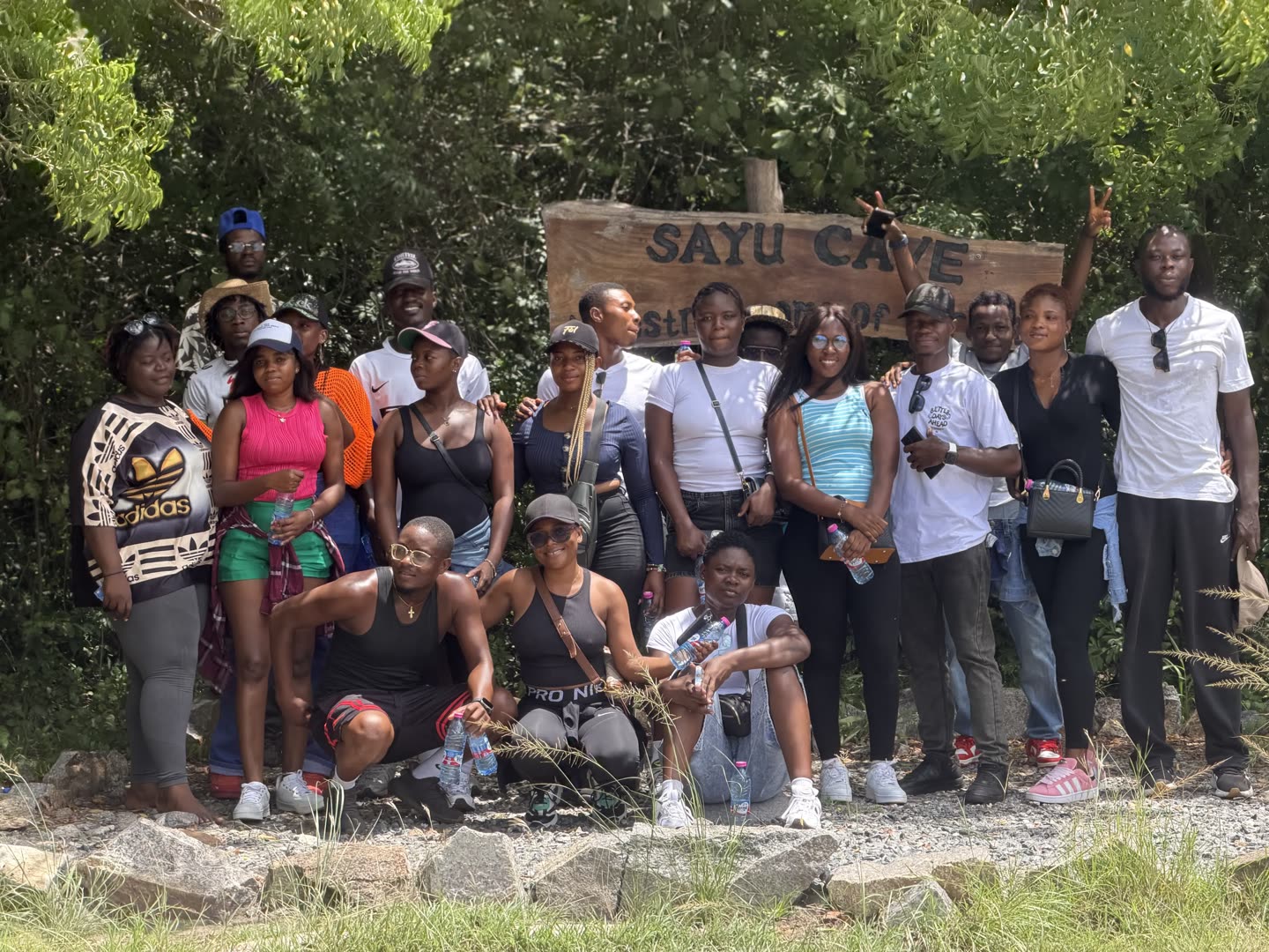 Adventures of Life group at Sayu Cave during the Shai Reserve trip